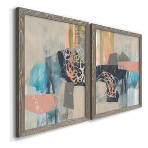 Reductive I - Barnwood Framed Canvas Set