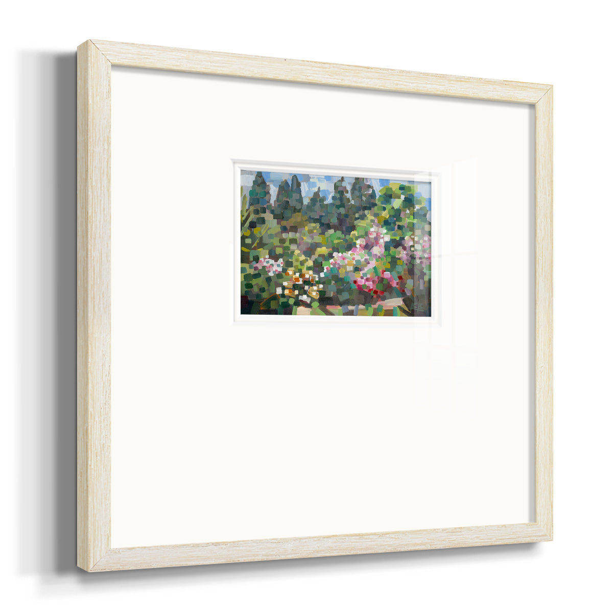 Arboretum in Spring- Premium Framed Print Double Matboard