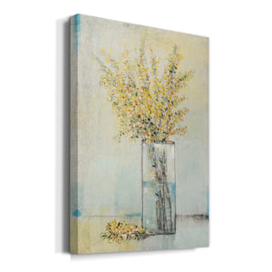 Yellow Spray in Vase I Premium Gallery Wrapped Canvas - Ready to Hang