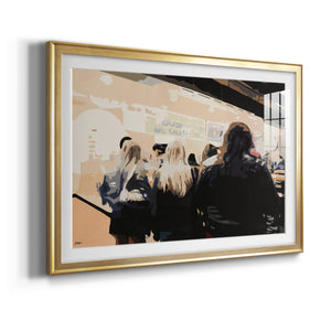 Late Night Queue - Modern Framed Art Print