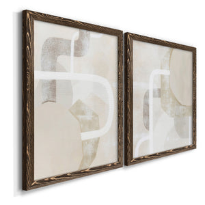 Quiet Affection I - Barnwood Framed Canvas Set