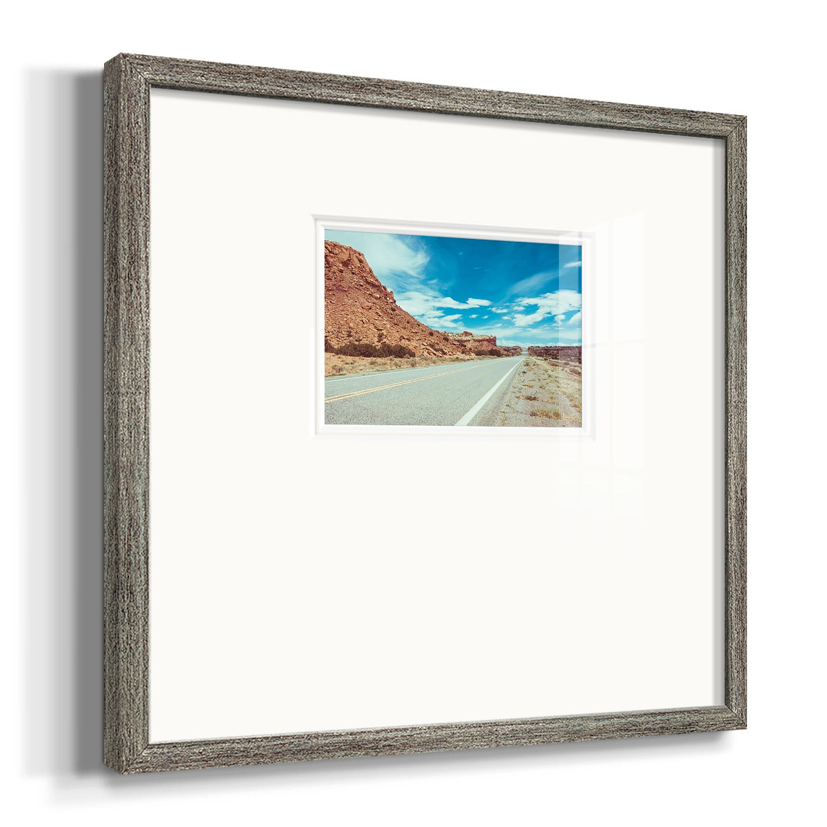 New Mexico Drive II Premium Framed Print Double Matboard