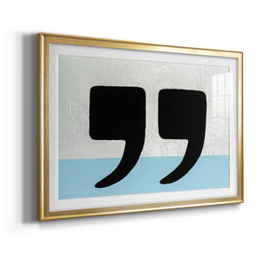 He Said She Said - Modern Framed Art Print