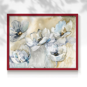 41787,artwork,flowers,floral,painting,modern,decor,home,interior,white,blue,delicate,blossoms,design,nature,still life,aesthetic,elegant,beauty,frame,neutral,soft tones,decor piece,wall art,creativity,inspiration,harmony,fresh,visual,texture,light,contemporary,arrangement,botanical,vivid,outdoors,tranquility,color palette,visual composition,Re-stickable,Plants & Flowers