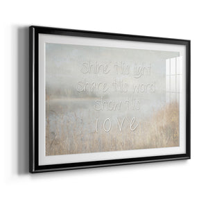 Shine His Light - Modern Framed Art Print