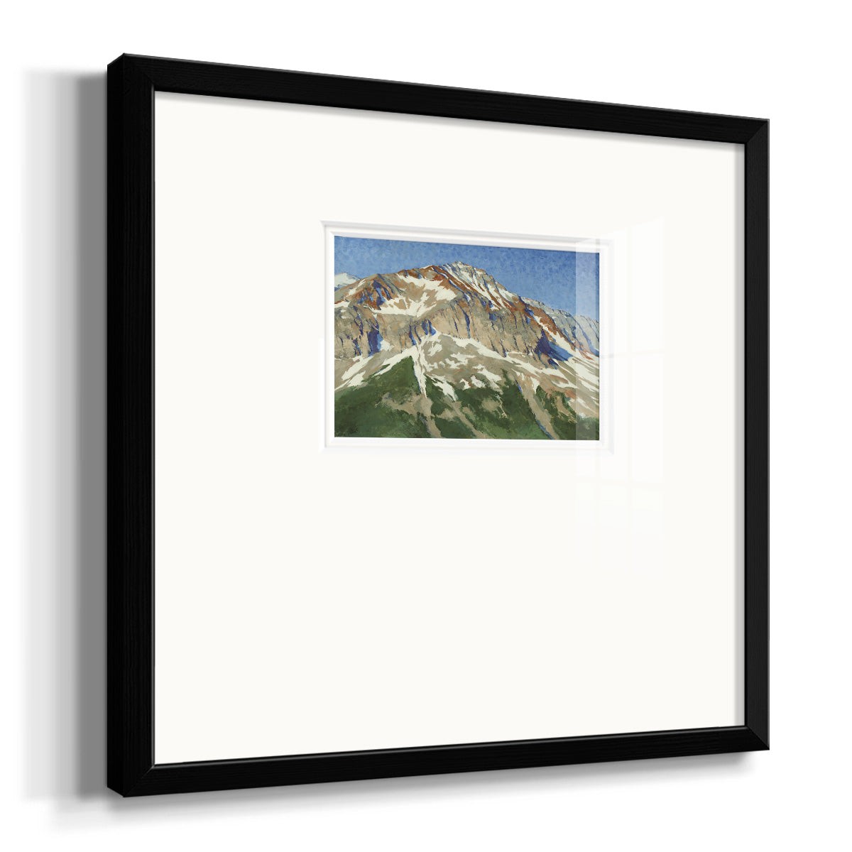 Vermillion Ascent- Premium Framed Print Double Matboard
