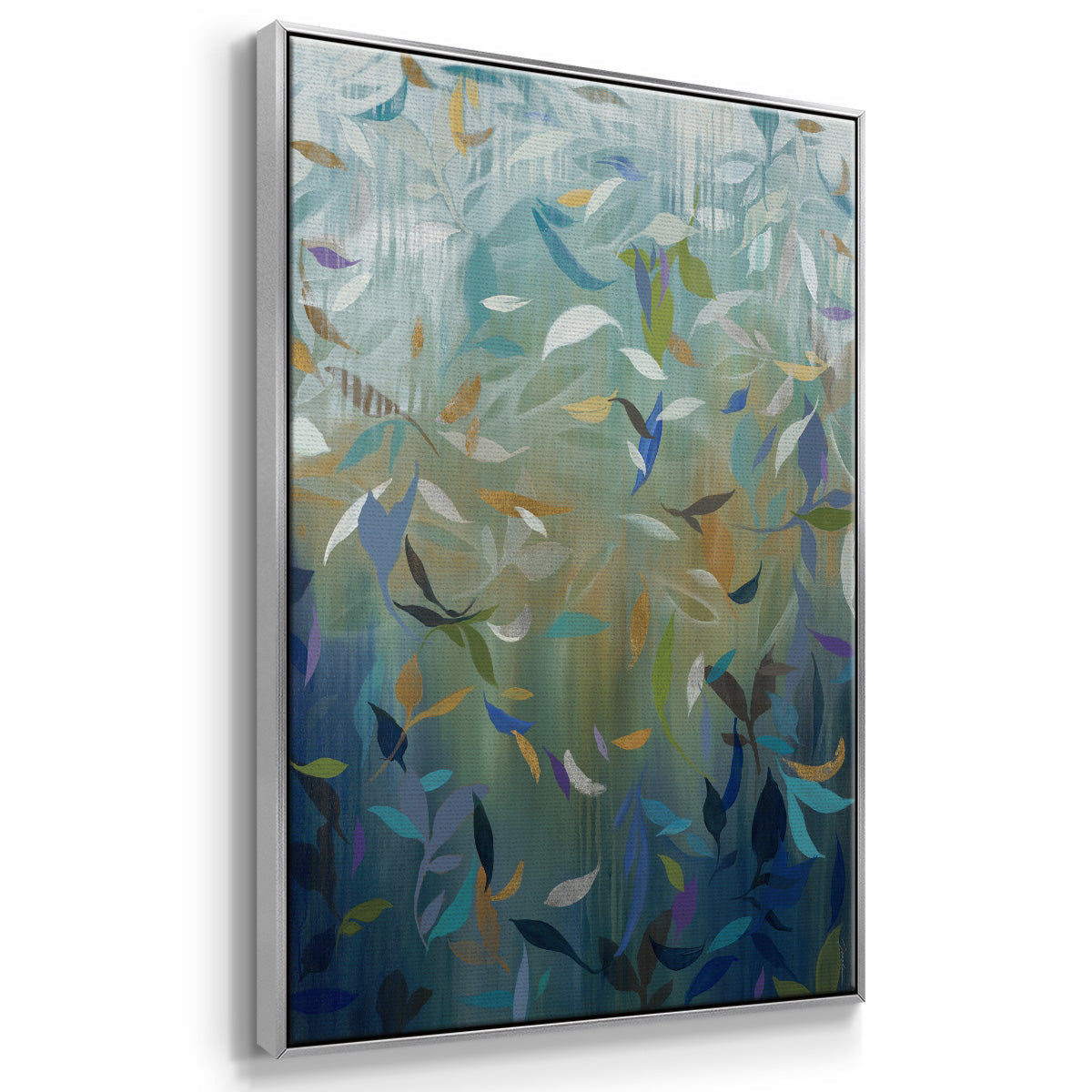 Falling Leaves - Framed Premium Gallery Wrapped Canvas L Frame - Ready to Hang