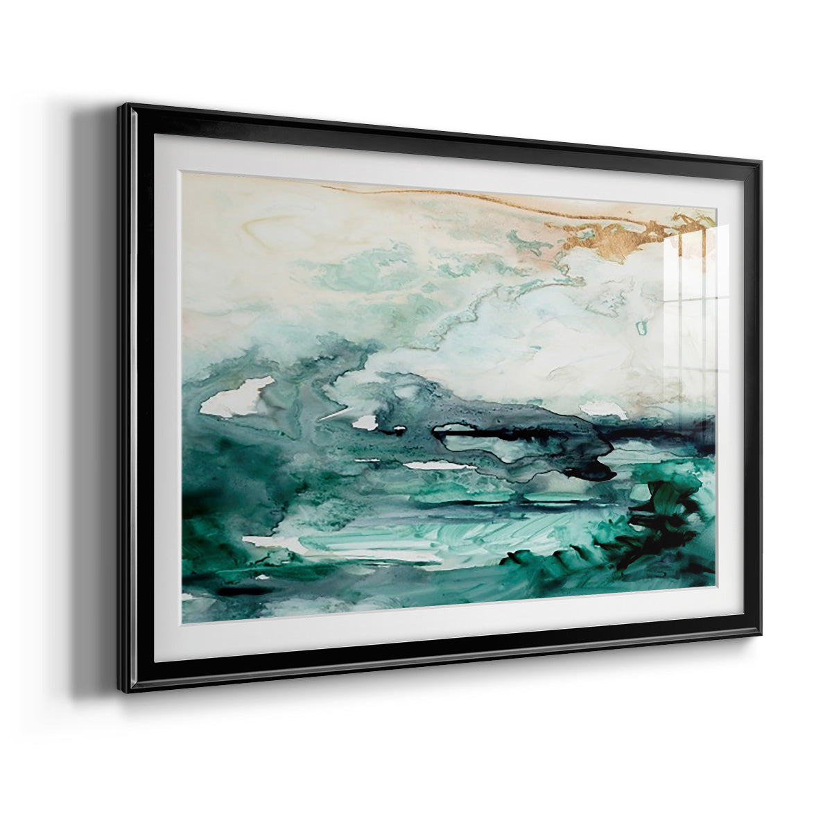 Sea Foam Flow I Premium Framed Print - Ready to Hang