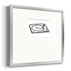 Vinyl Sketch Premium Framed Print Double Matboard