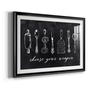 Choose Your Weapon - Modern Framed Art Print