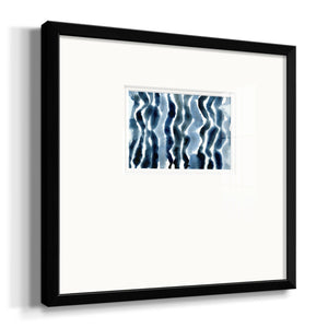 True Blue Wave I Premium Framed Print Double Matboard