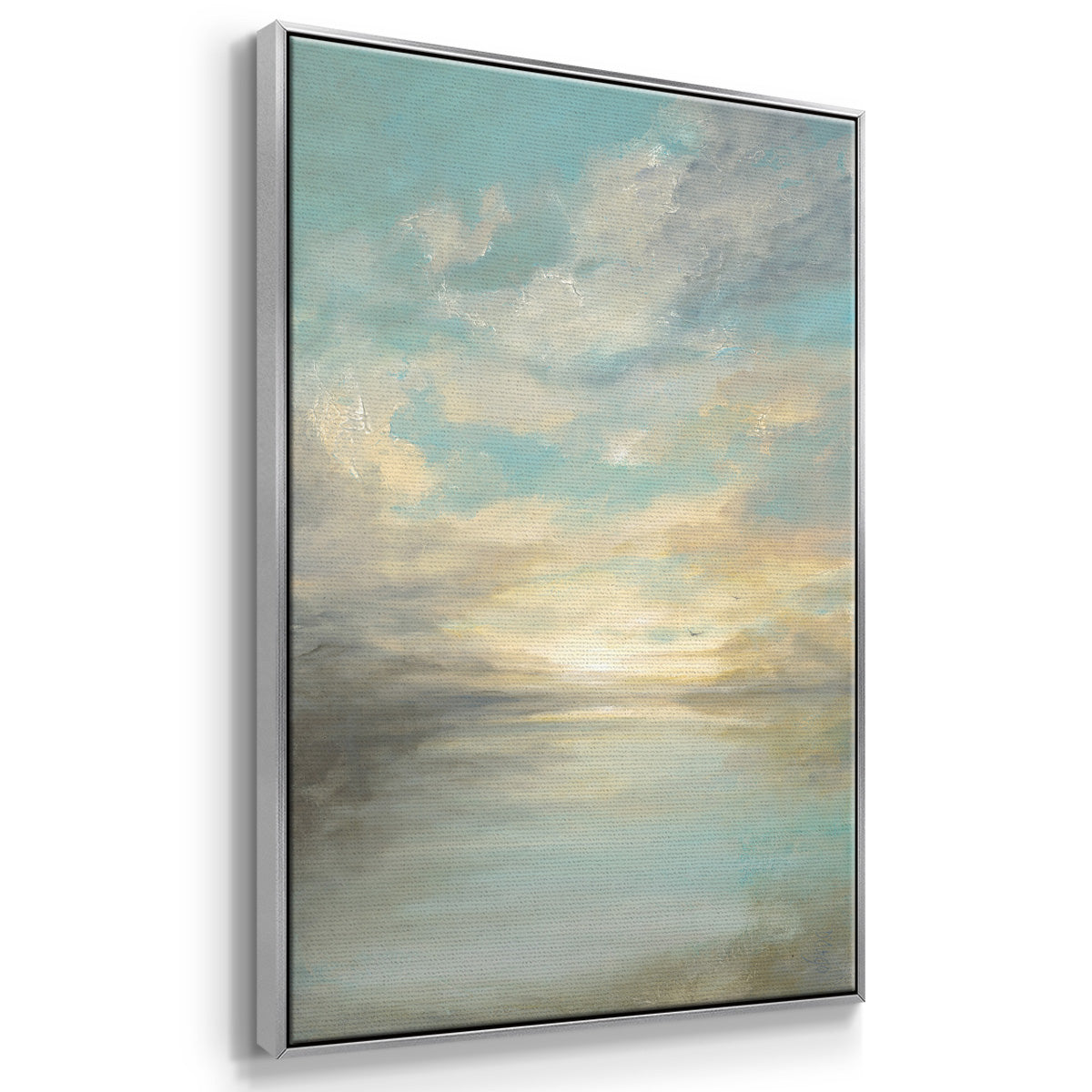 Morning Glory - Framed Premium Gallery Wrapped Canvas L Frame - Ready to Hang