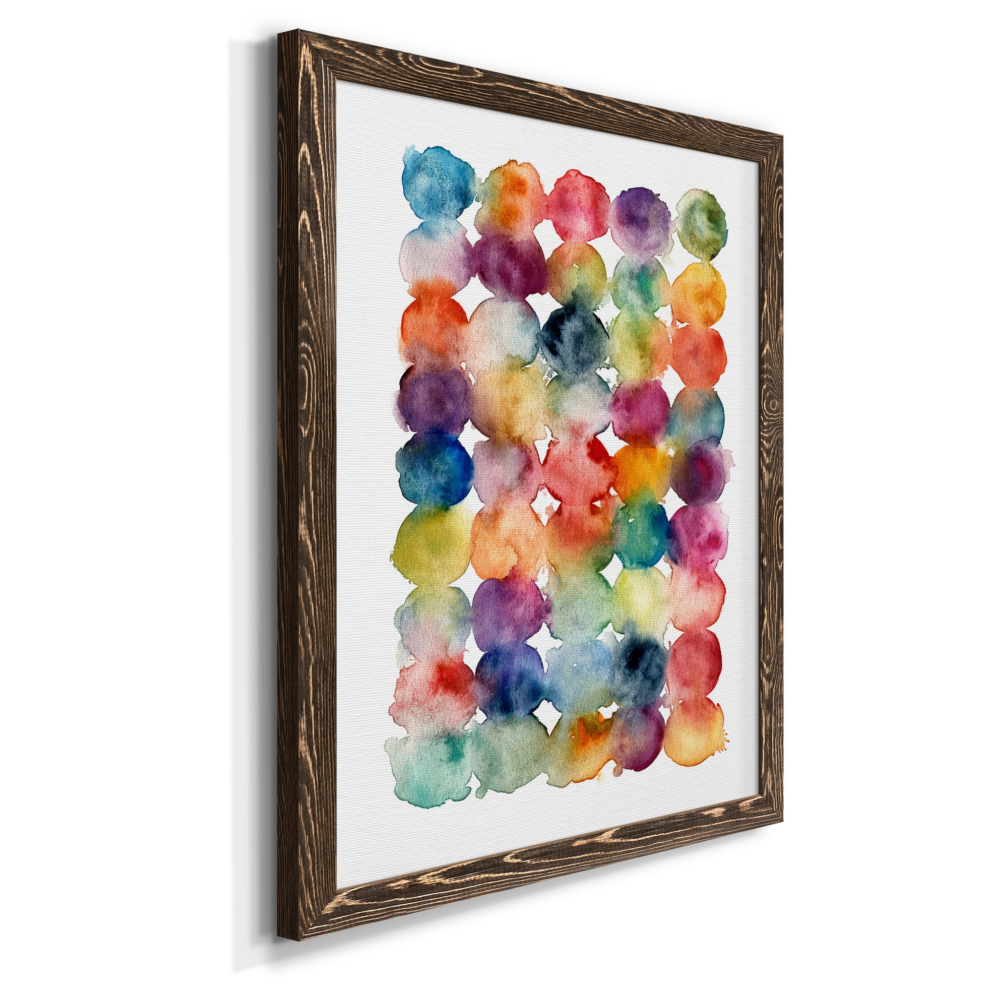 Spectrum Side by Side - Premium Canvas Framed in Barnwood - Ready to Hang