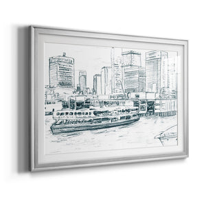 Ferryboats IV - Modern Framed Art Print