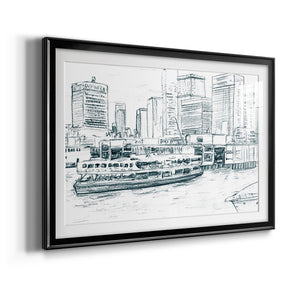 Ferryboats IV - Modern Framed Art Print