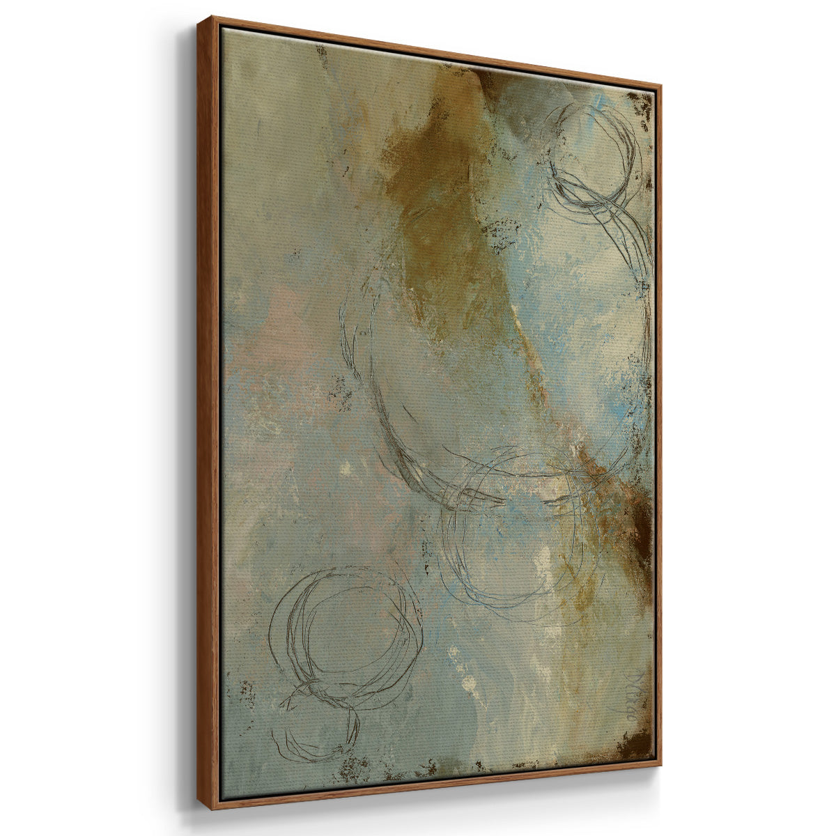 Zen Path I - Framed Premium Gallery Wrapped Canvas L Frame - Ready to Hang