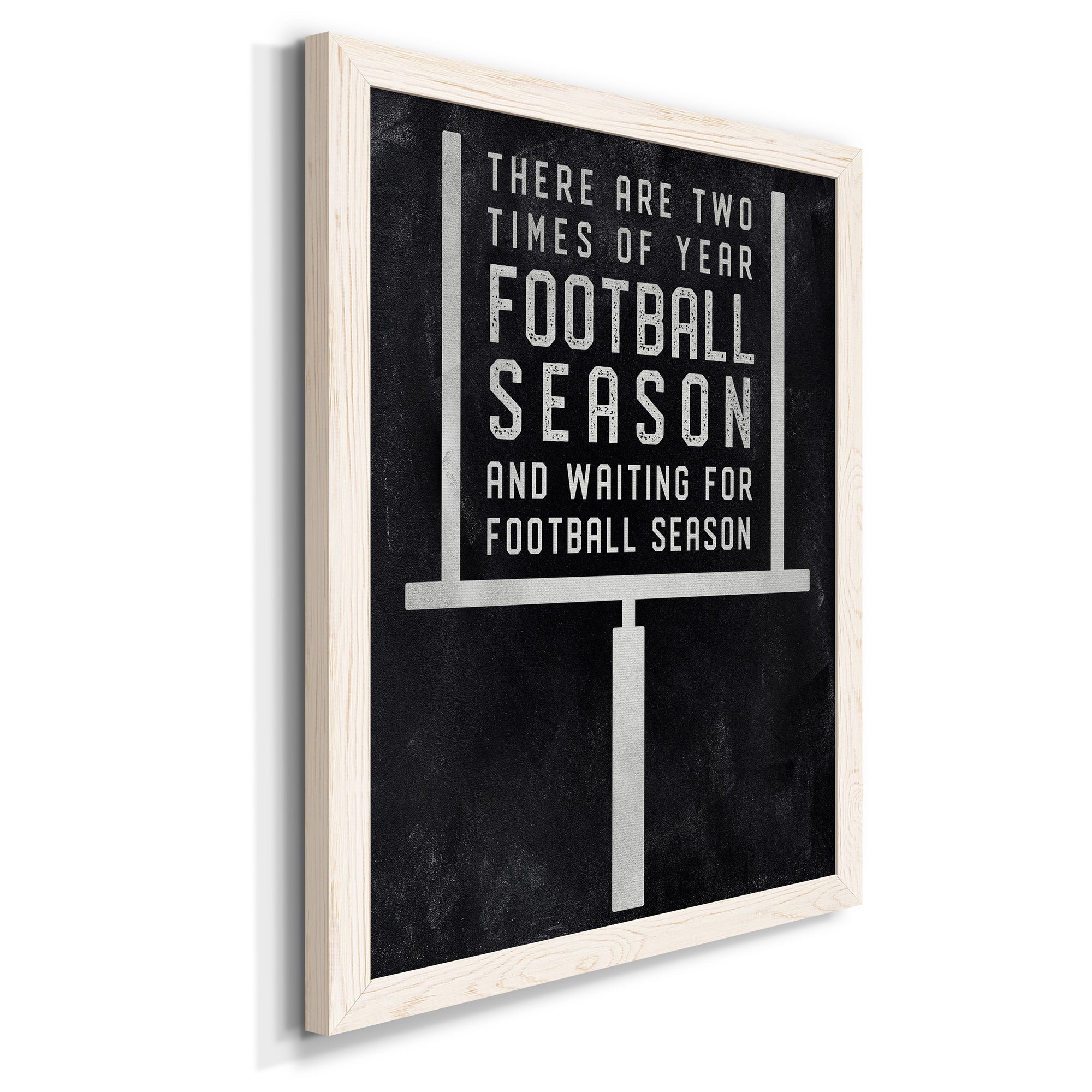Football Season - Premium Canvas Framed in Barnwood - Ready to Hang