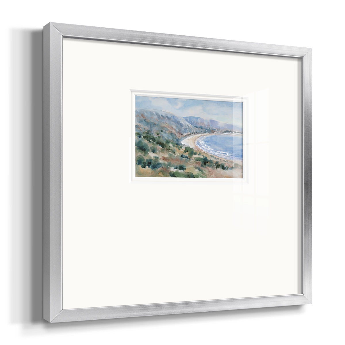Coastal Mist II Premium Framed Print Double Matboard