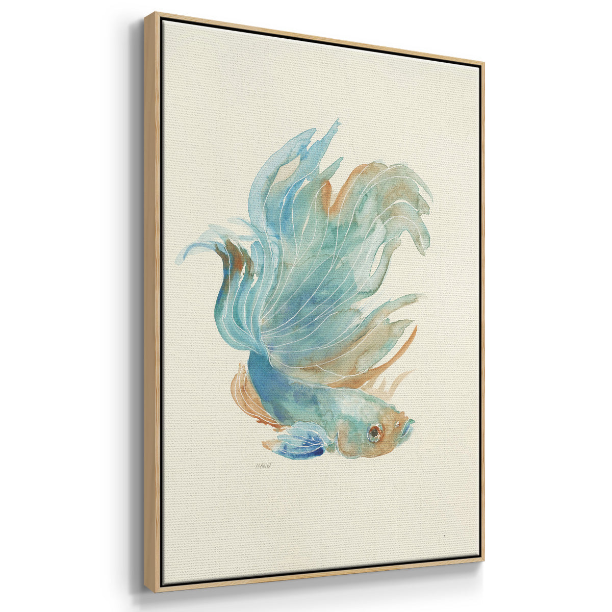 Betta I - Framed Premium Gallery Wrapped Canvas L Frame - Ready to Hang