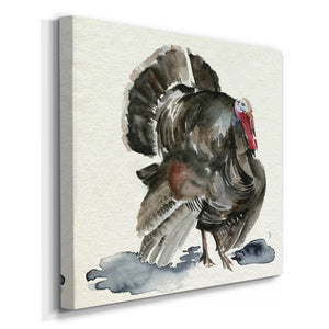 Watercolor Turkey I-Premium Gallery Wrapped Canvas - Ready to Hang