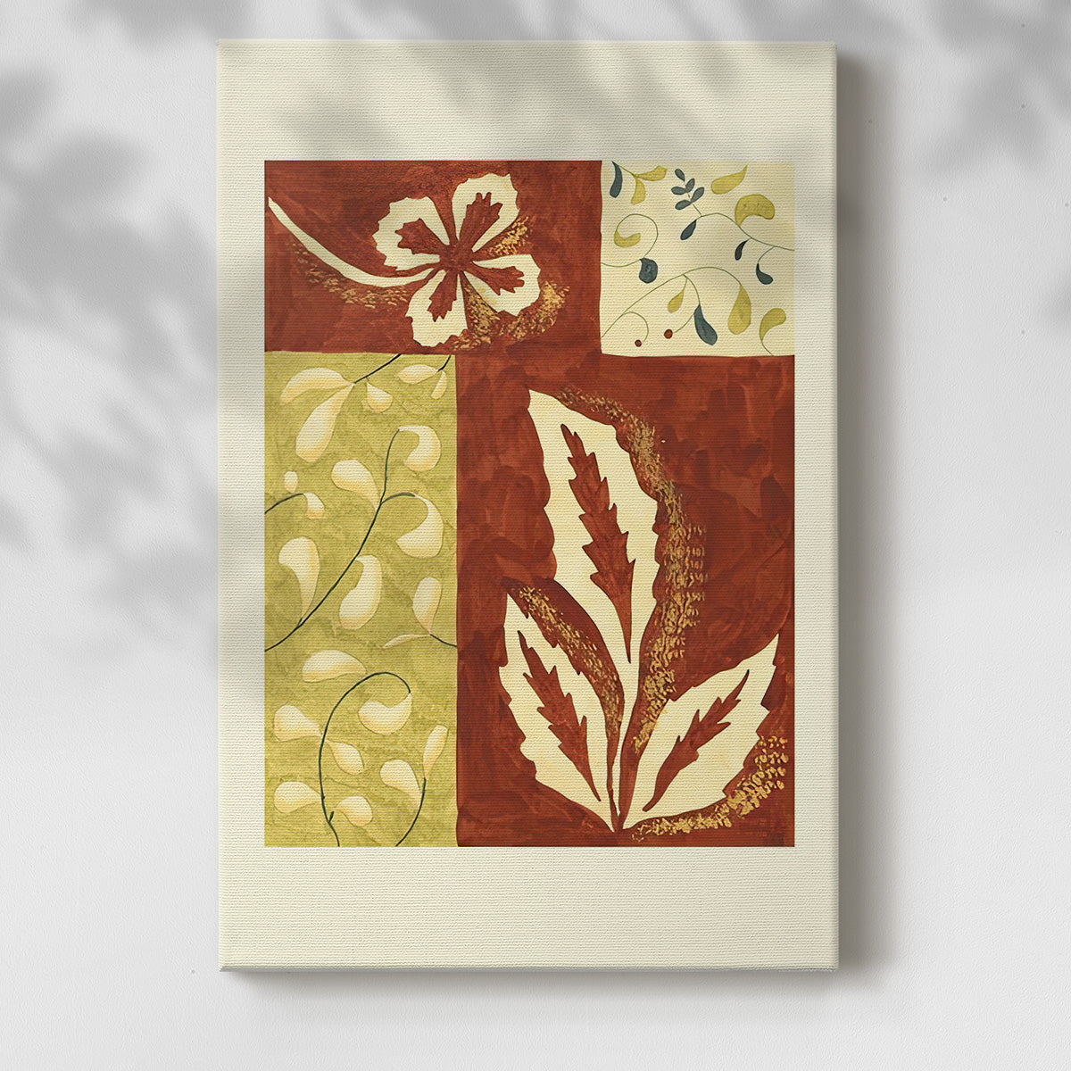 Festive Floral I - Gallery Wrapped Canvas
