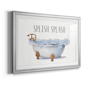 Splish Splash - Modern Framed Art Print