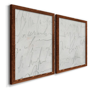 Scrabble I - Barnwood Framed Canvas Set