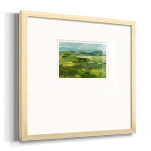 Emerald View IV Premium Framed Print Double Matboard