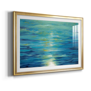 Deep Blue - Modern Framed Art Print