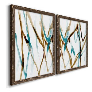 Runnel XVII - Barnwood Framed Canvas Set