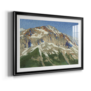 Vermillion Ascent - Modern Framed Art Print