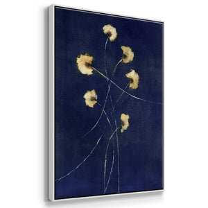 Indigo 1 - Framed Premium Gallery Wrapped Canvas L Frame - Ready to Hang