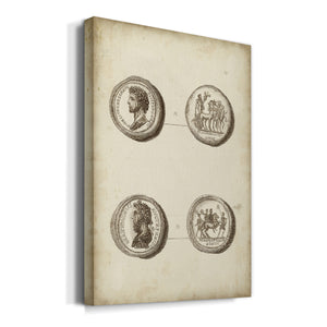 Antique Roman Coins VI Premium Gallery Wrapped Canvas - Ready to Hang