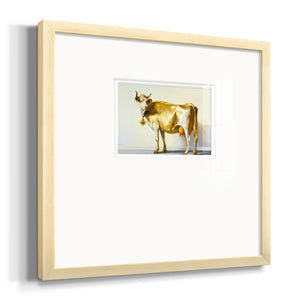 Gold Cow Premium Framed Print Double Matboard