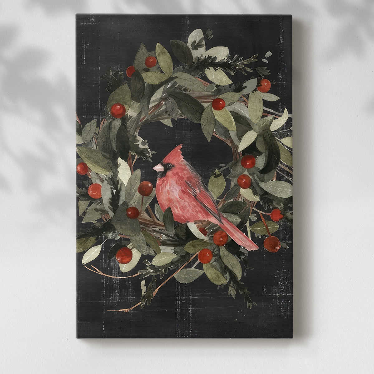 Christmas Cardinal I - Gallery Wrapped Canvas