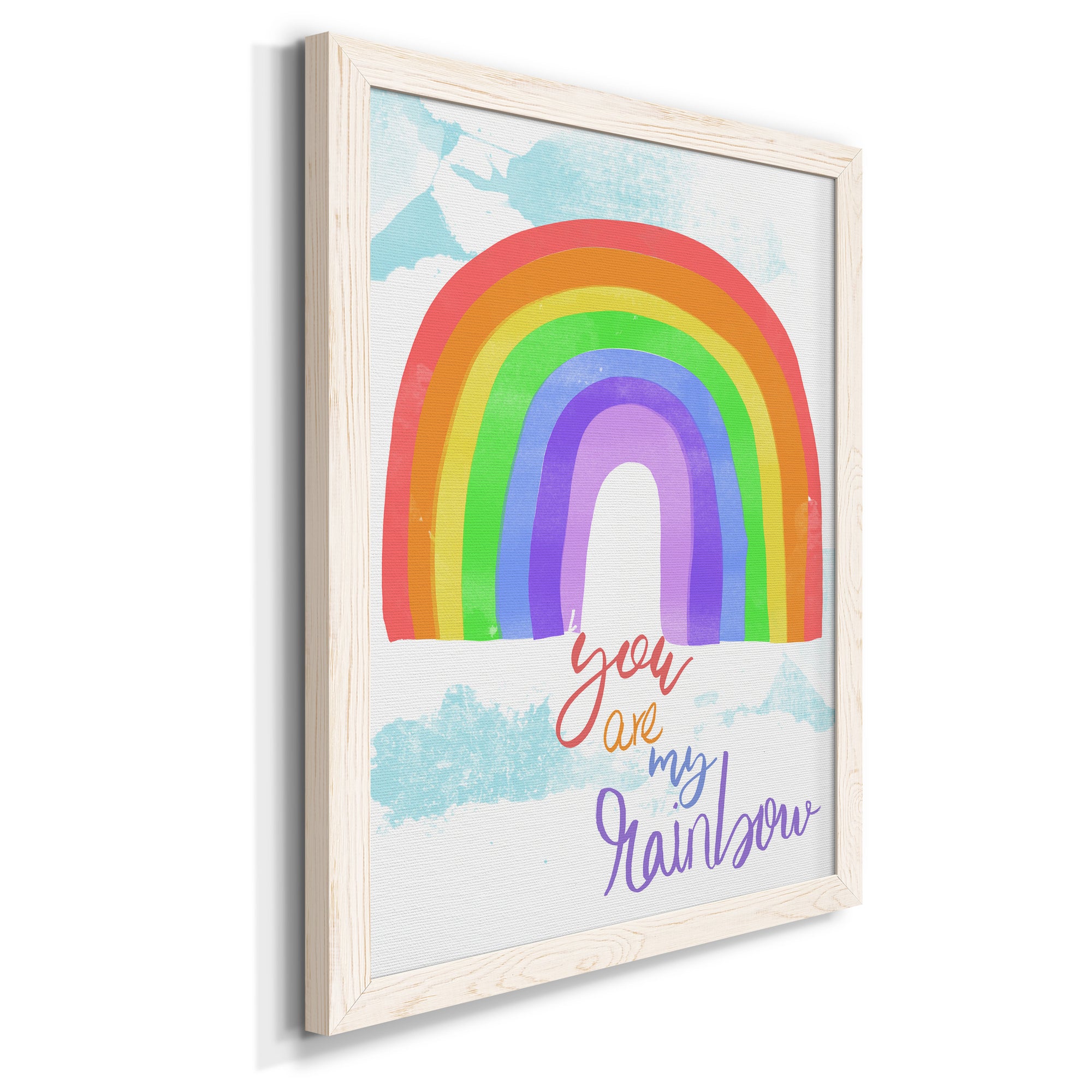 You Are My Rainbow - Premium Canvas Framed in Barnwood - Ready to Hang