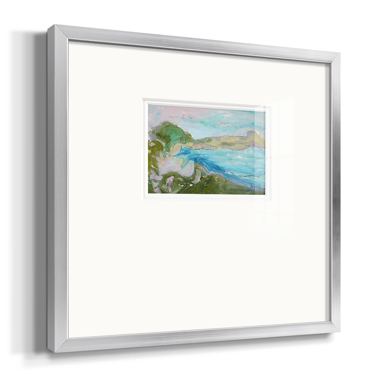 Landing Strip Premium Framed Print Double Matboard