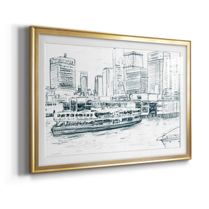 Ferryboats IV - Modern Framed Art Print