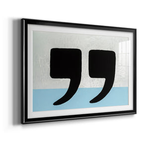 He Said She Said - Modern Framed Art Print