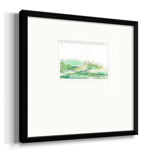 Green Mist Vista I Premium Framed Print Double Matboard