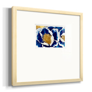 Glue and Gold Floral Premium Framed Print Double Matboard