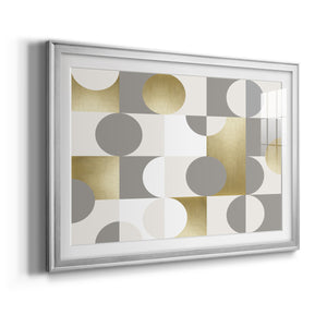 Modern Gold Reflections - Modern Framed Art Print
