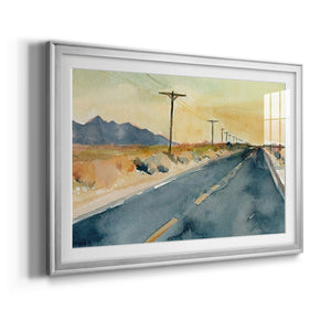 Deserted Highway II - Modern Framed Art Print
