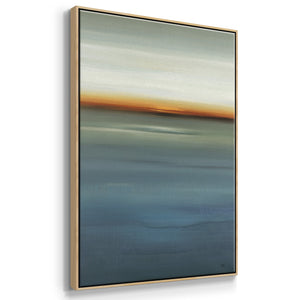 Beside the Blue I - Framed Premium Gallery Wrapped Canvas L Frame - Ready to Hang