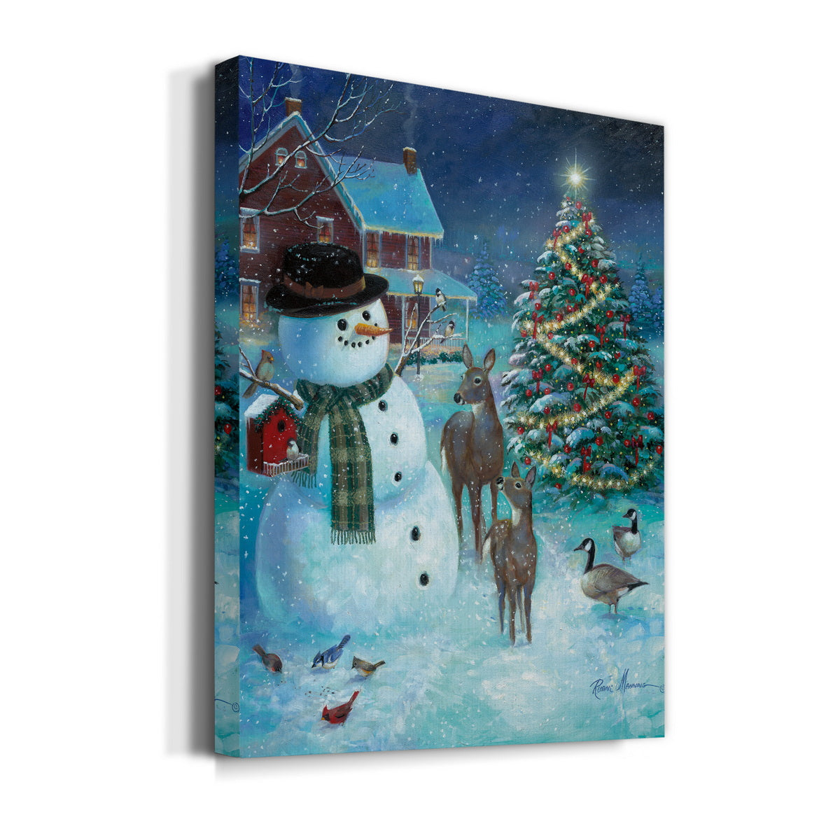 Frosty And Friends Premium Gallery Wrapped Canvas - Ready to Hang