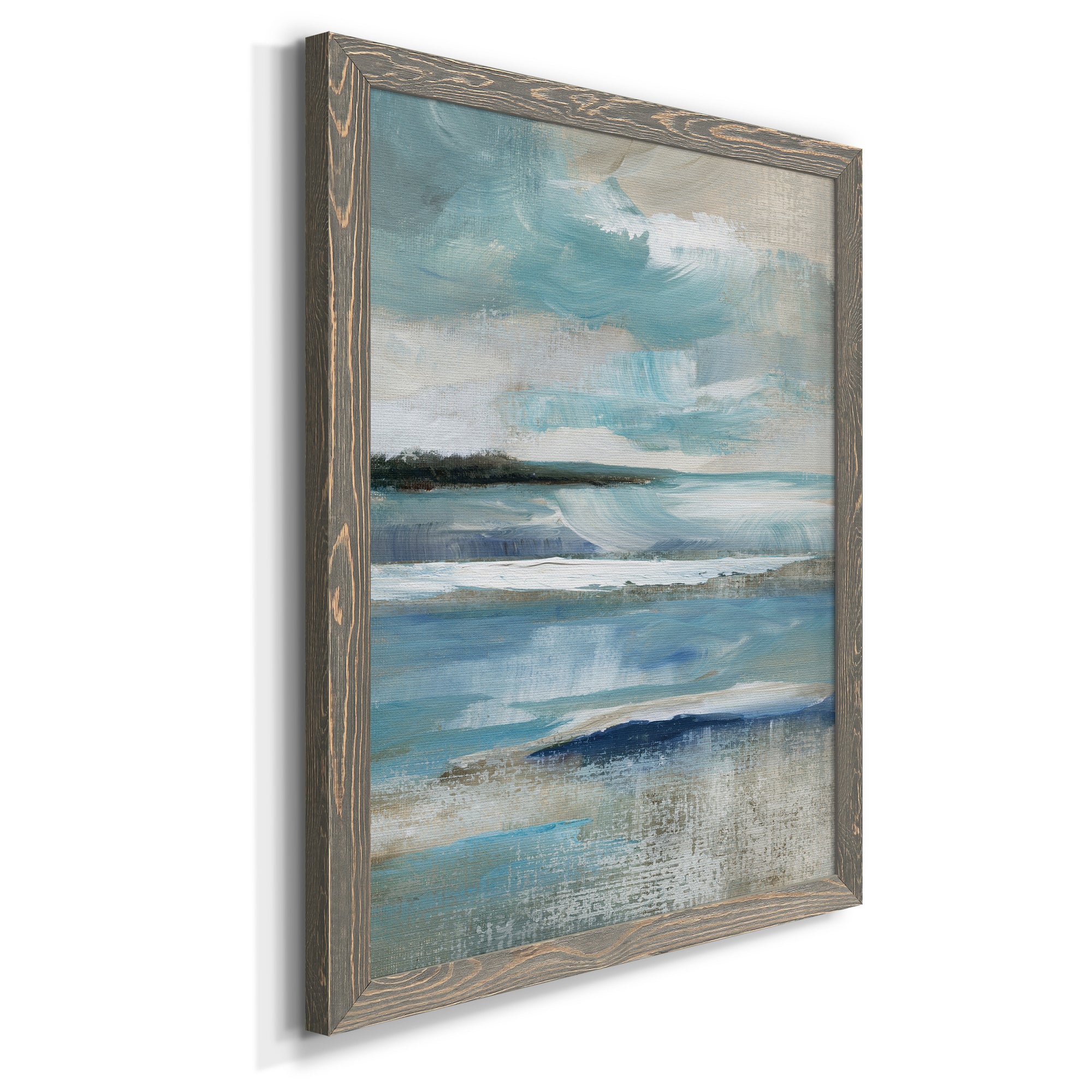 Distant Drama I - Premium Canvas Framed in Barnwood - Ready to Hang