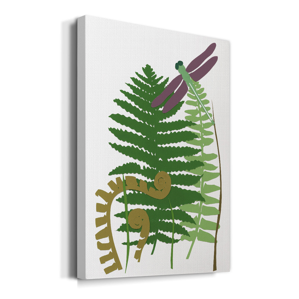 Fern Fantasy Garden II Premium Gallery Wrapped Canvas - Ready to Hang