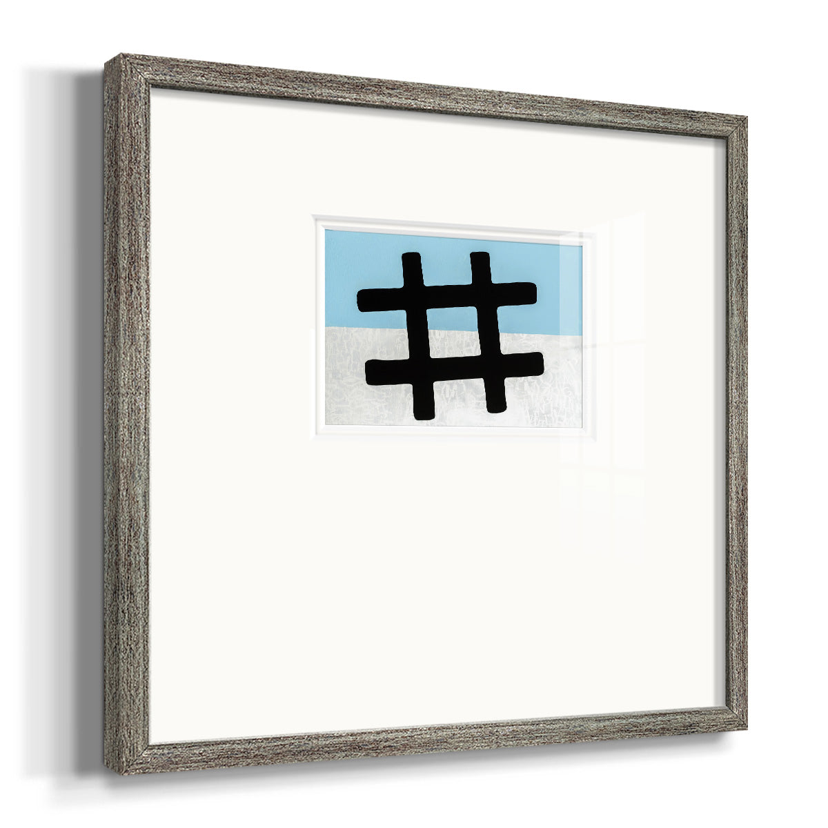 Hashtag Premium Framed Print Double Matboard
