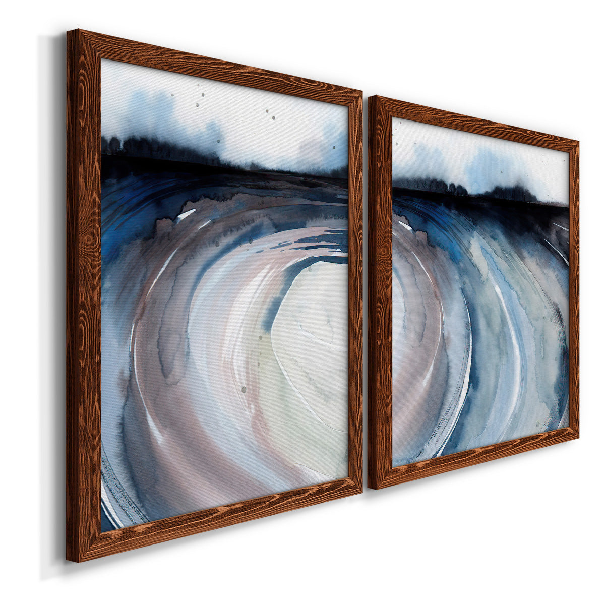 Geode Valley I - Premium Framed Canvas 2 Piece Set - Ready to Hang