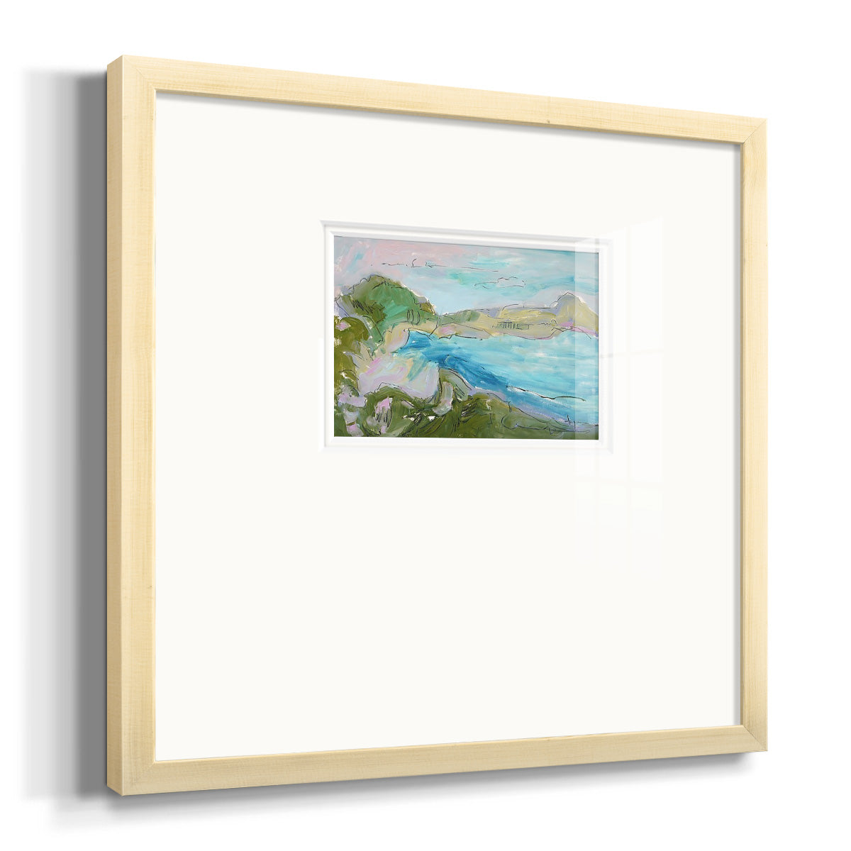 Landing Strip Premium Framed Print Double Matboard